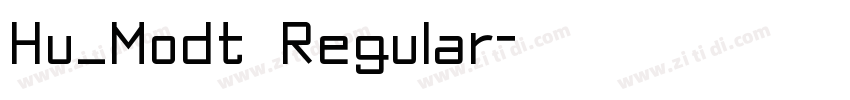 Hu_Modt Regular字体转换